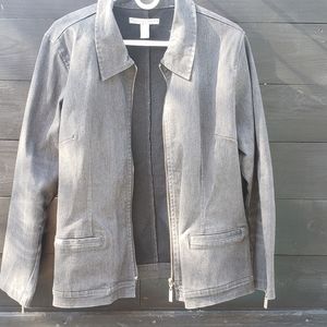 Gloria Vanderbilt dark gray jacket in size large.